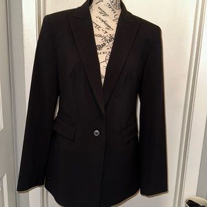 EXPRESS BLACK BLAZER- single button - lined Size 7/8 - like new,